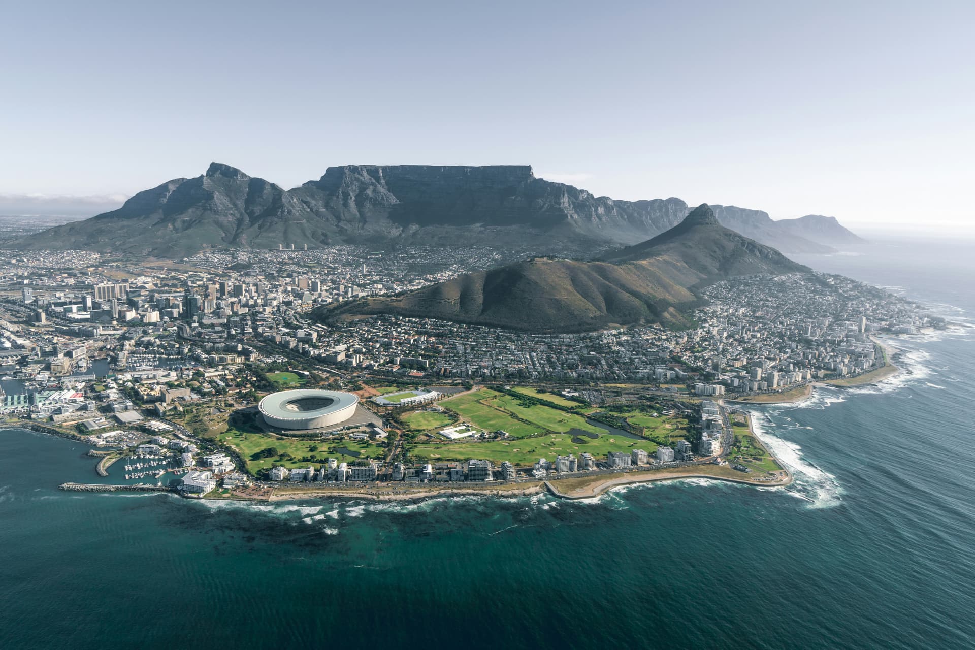 Cape Town cityscape with Table Mountain